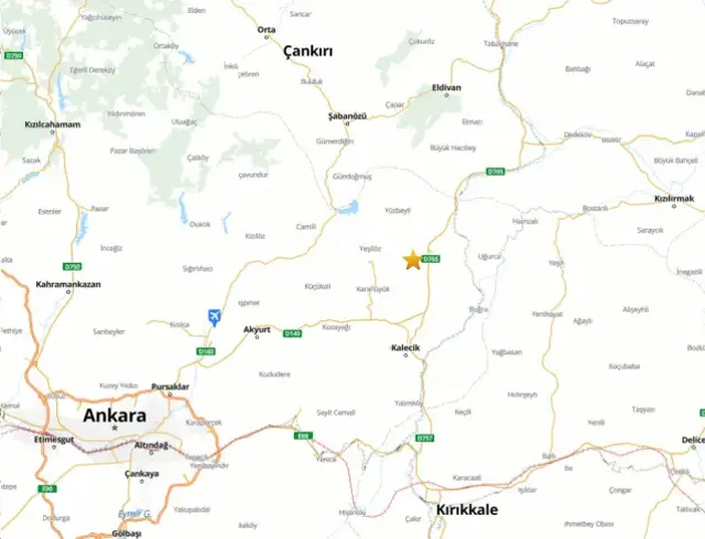 Ankara'da korkutan deprem