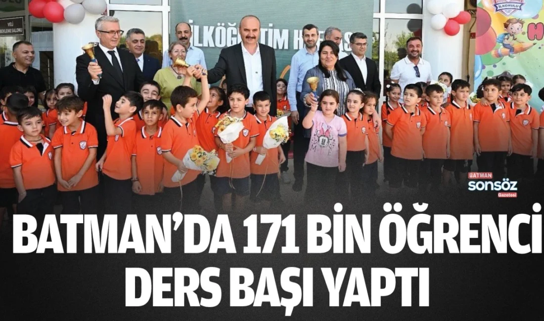 Batman’da 171 Bin 644 Öğrenci Yeni Eğitim Yılına Merhaba Dedi