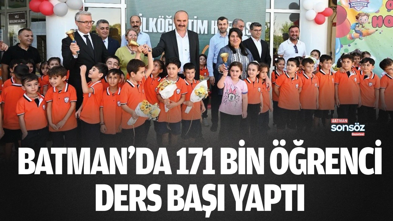 Batman'da 171 bin öğrenci ders başı yaptı