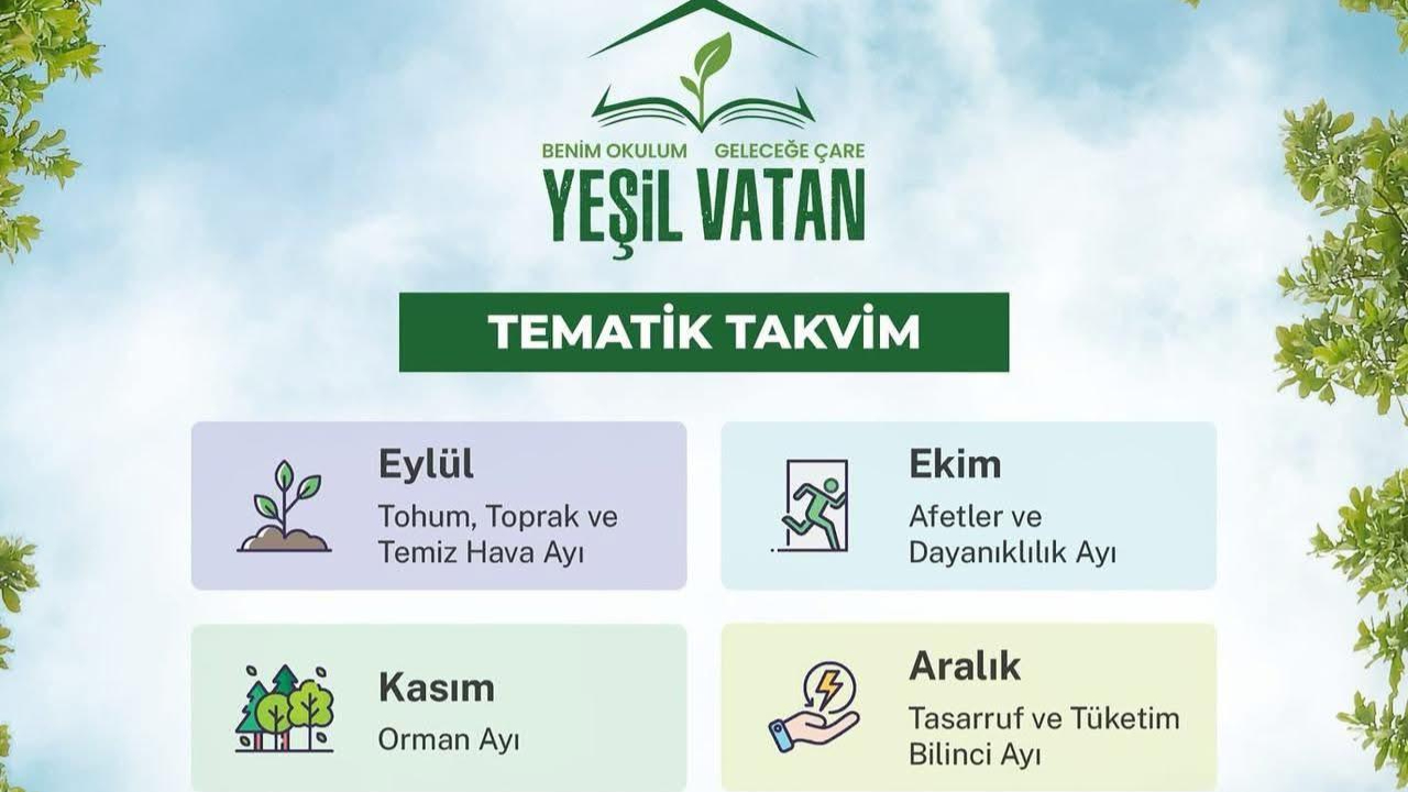 Egitimde Yeni Donem Yesil Vatan Takvimi Ile MEB Aciklamalari