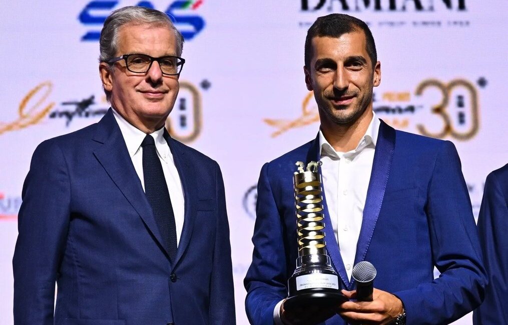 Henrikh Mkhitaryan, Inter’in Centilmeni Ödülünü Kazandı Mkhitaryan’a “Gentleman Inter” Ödülü