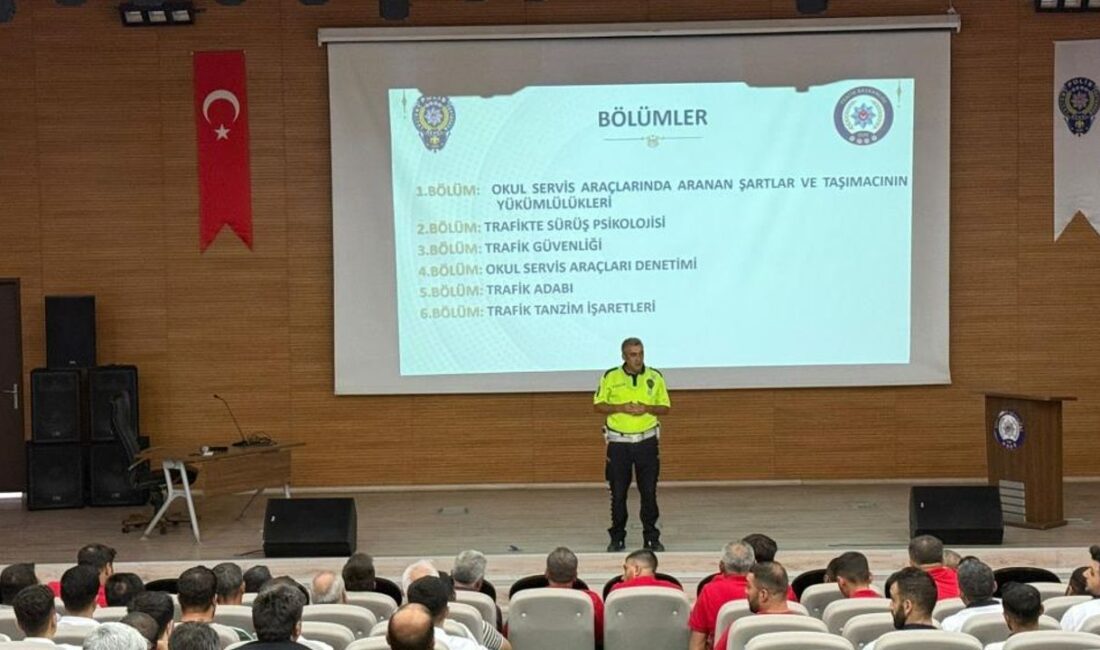 Okul Servis Şoförlerine Trafik Güvenliği Eğitimi Yeni Eğitim Yılı İçin