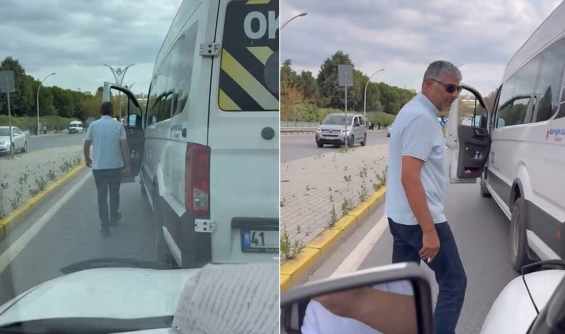 Gebze’de Servis Şoföründen Şok Tehdit! Okul Servis Sürücüsü ve Hafif