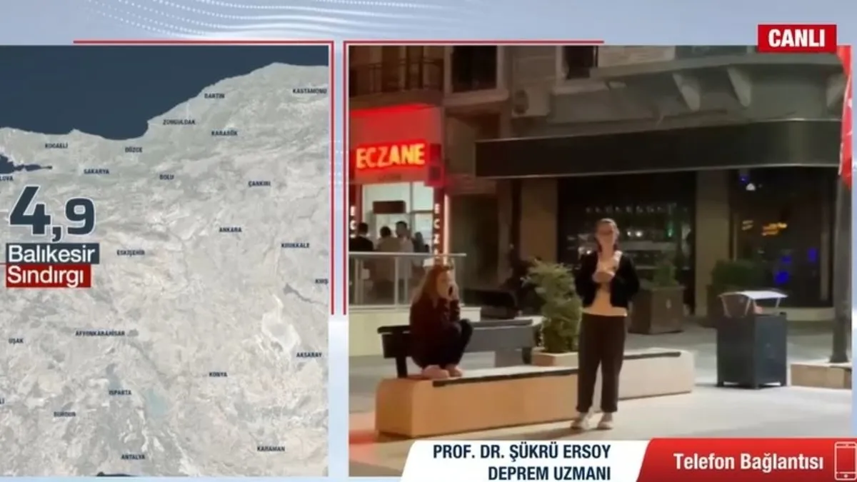 Sindirgida 49 Buyuklugunde Deprem Sokaklar Canla Dolu