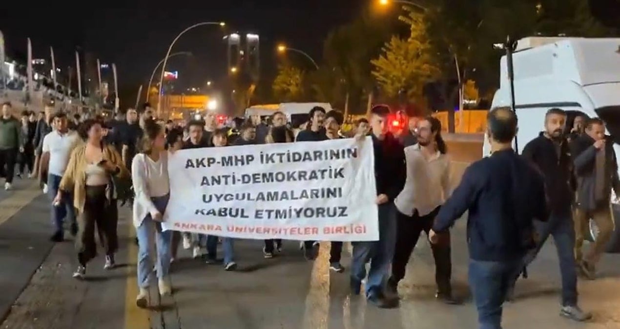 Universite Ogrencilerinden YOKe Kayyum ve Kontenjan Protestosu