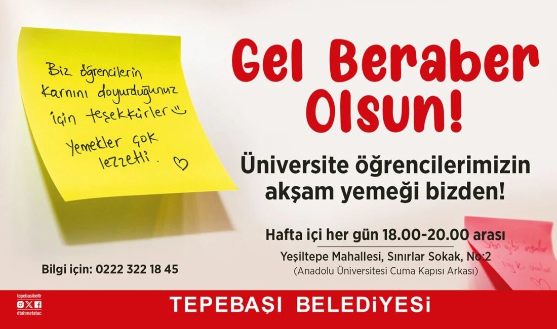 Tepebaşı Belediyesi’nden üniversite Öğrencilerine Ücretsiz Yemek Desteği Devam Ediyor Ücretsiz