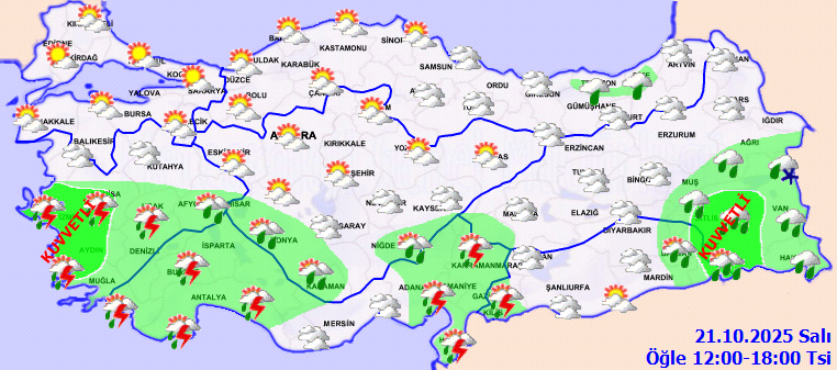1760977507 680 Yeni Haftada Hava Durumu 6 Il Icin Meteorolojiden Flas Uyari