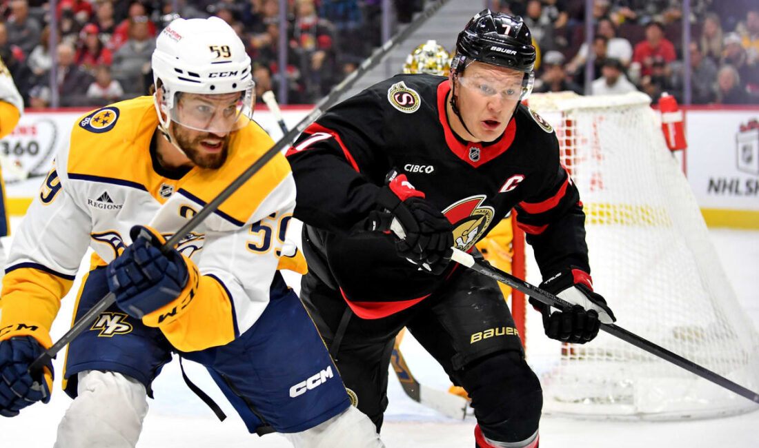 Predators’ Road Trip Begins Against Senators on Canadian Thanksgiving As
