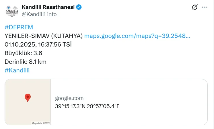 Kütahya Simav Depremi