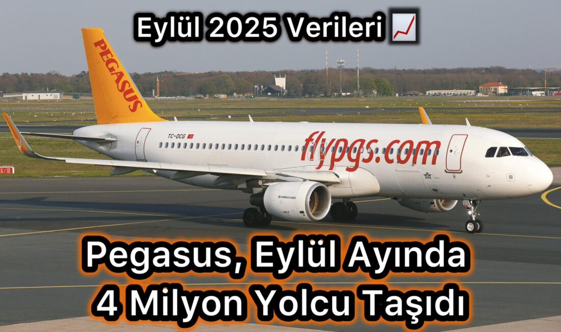 Pegasus Hava Yolları Eylül Ayı Yolcu Rakamlarını Açıkladı: Sağlıklı Bir