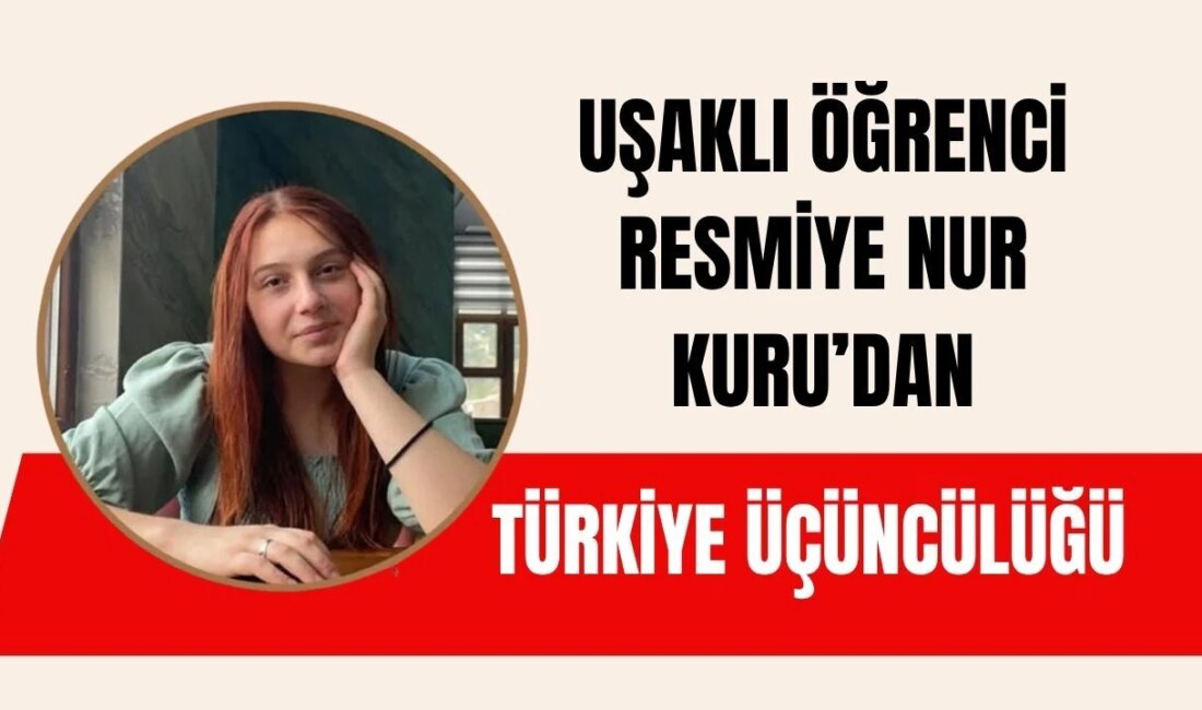 Uşaklı Öğrenci Diyanet İşleri Yarışmasında Türkiye Üçüncüsü Oldu Resmiye Nur