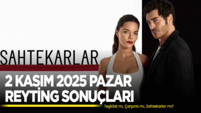 2 Kasım 2025 Reyting Sonuçları: Teşkilat Zirvede Dün akşam yayınlanan