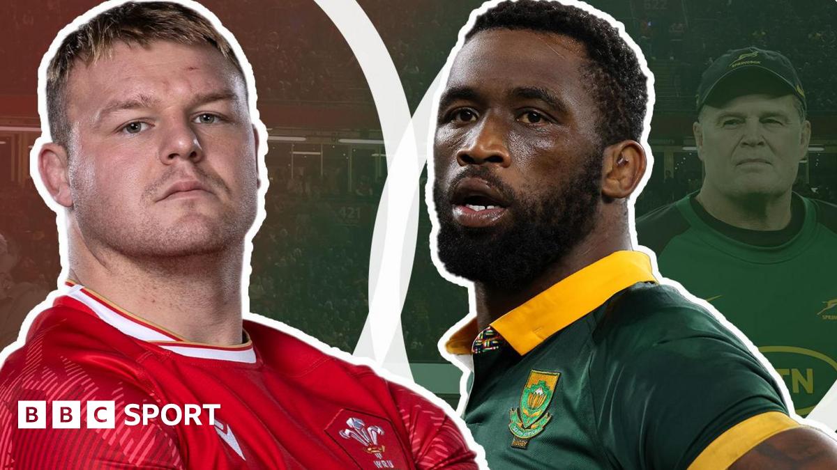 Dewi Lake and Siya Kolisi in a stylised BBC graphic