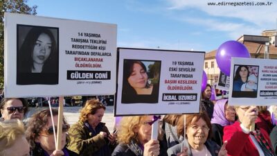 Gündem: 25 Kasım Kadına Şiddetle Mücadele Günü’nde Edirne’de Anma Etkinliği