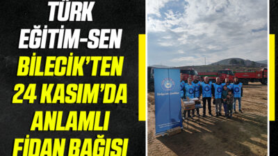 Türk Eğitim-Sen Bilecik, Orman Yangınlarına Karşı Fidan Bağışıyla Dayanışma Gösterdi
