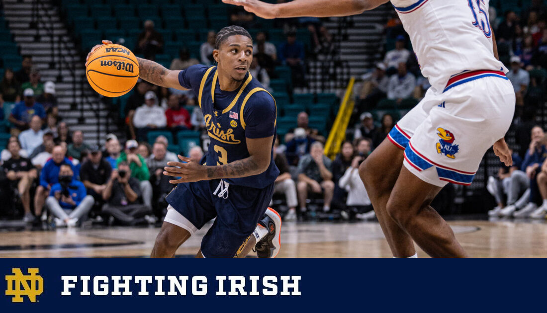 Notre Dame Men’s Basketball Falls to Kansas in Feast Week