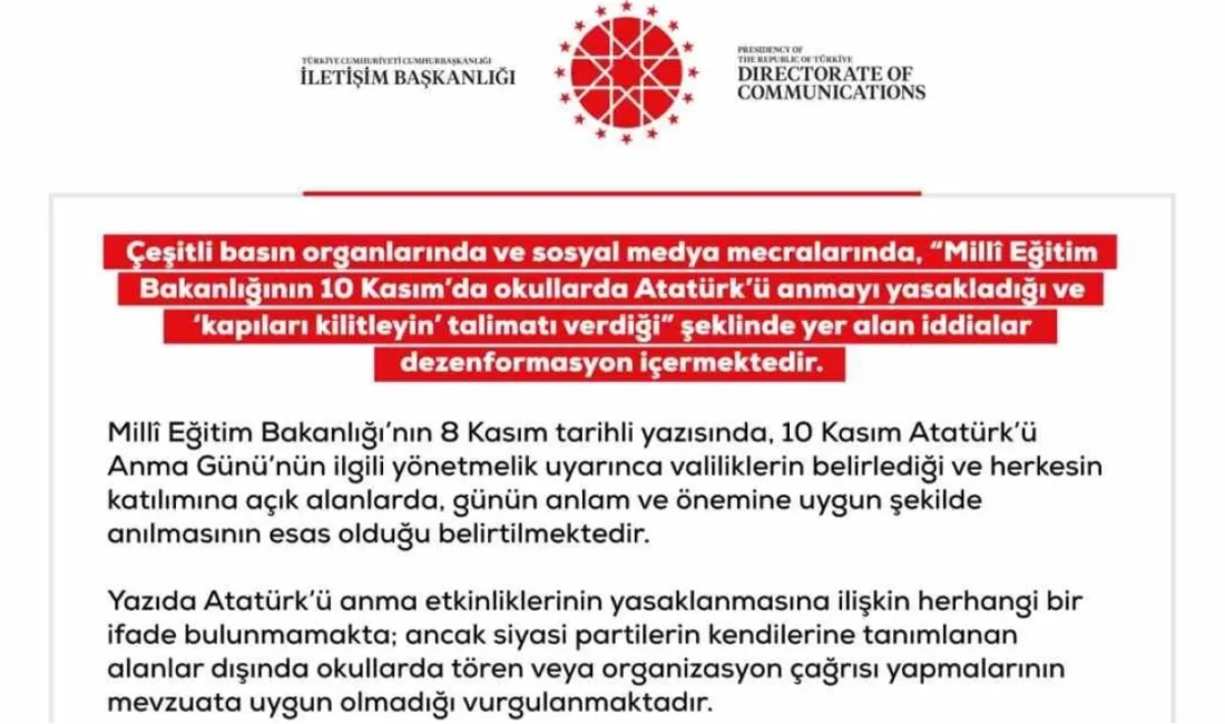 MEB’in 10 Kasım Anma Yasağı Üzerine Tartışmalar Atatürk’ü Anmanın Önemi