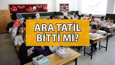 Okullar 17 Kasım’da Açılıyor: Yarıyıl Tatili Tarihleri Belli Oldu Okul