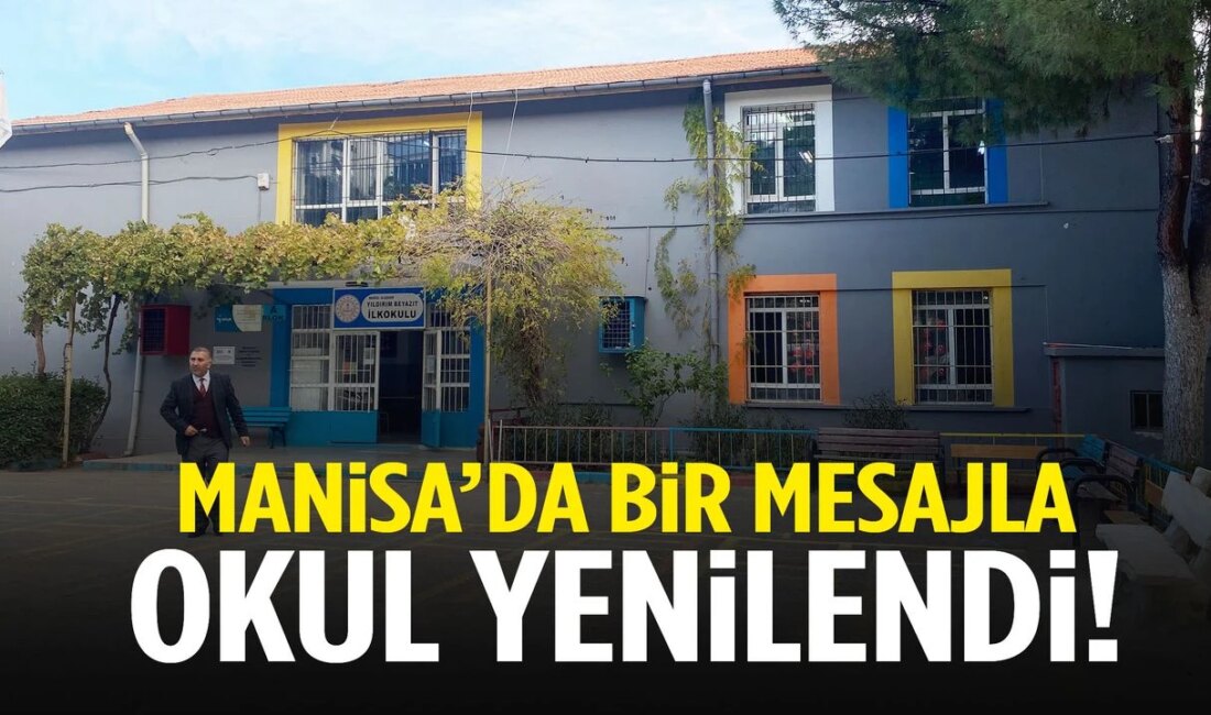 Alaşehir’de Okul Bakımında Önemli Adım: Yıldırım Beyazıt İlkokulu-Ortaokulu Yenilendi Velinin