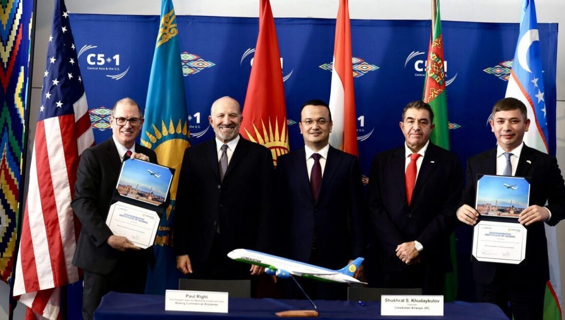 ABD, Orta Asya Ülkelerine 37 Uçaklık Boeing Anlaşmalarını Duyurdu C5+1