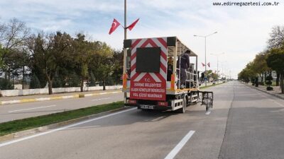 Flaş Gelişme: Uzunköprü’de Yol Çizgileme Çalışmaları Başladı Kritik Gelişme: Ulaşım