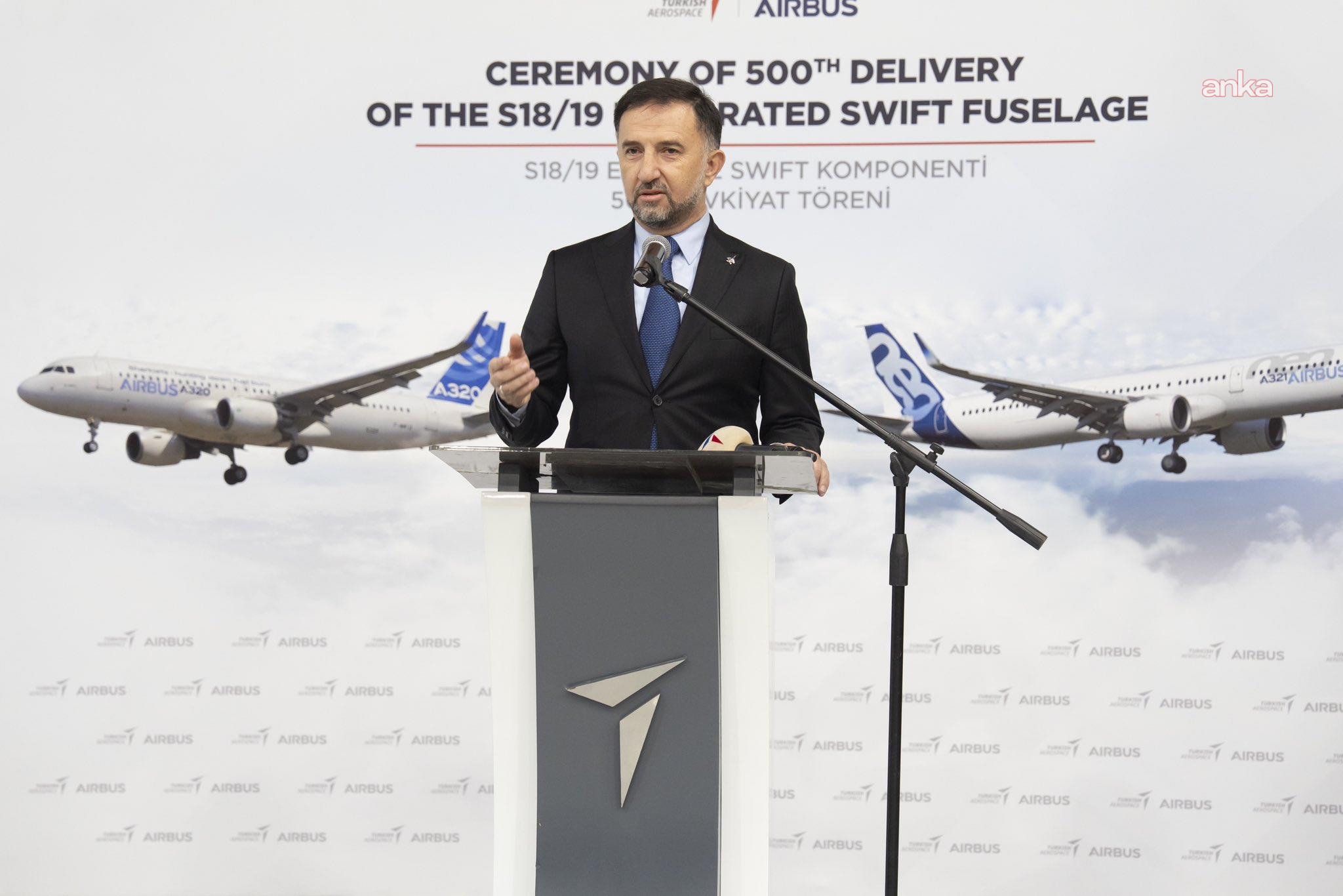 Enflasyona Rağmen TUSAŞ'tan Airbus A320'ye 500. Gövde Teslimatı Enflasyona Ragmen TUSAStan Airbus A320ye 500 Govde Teslimati