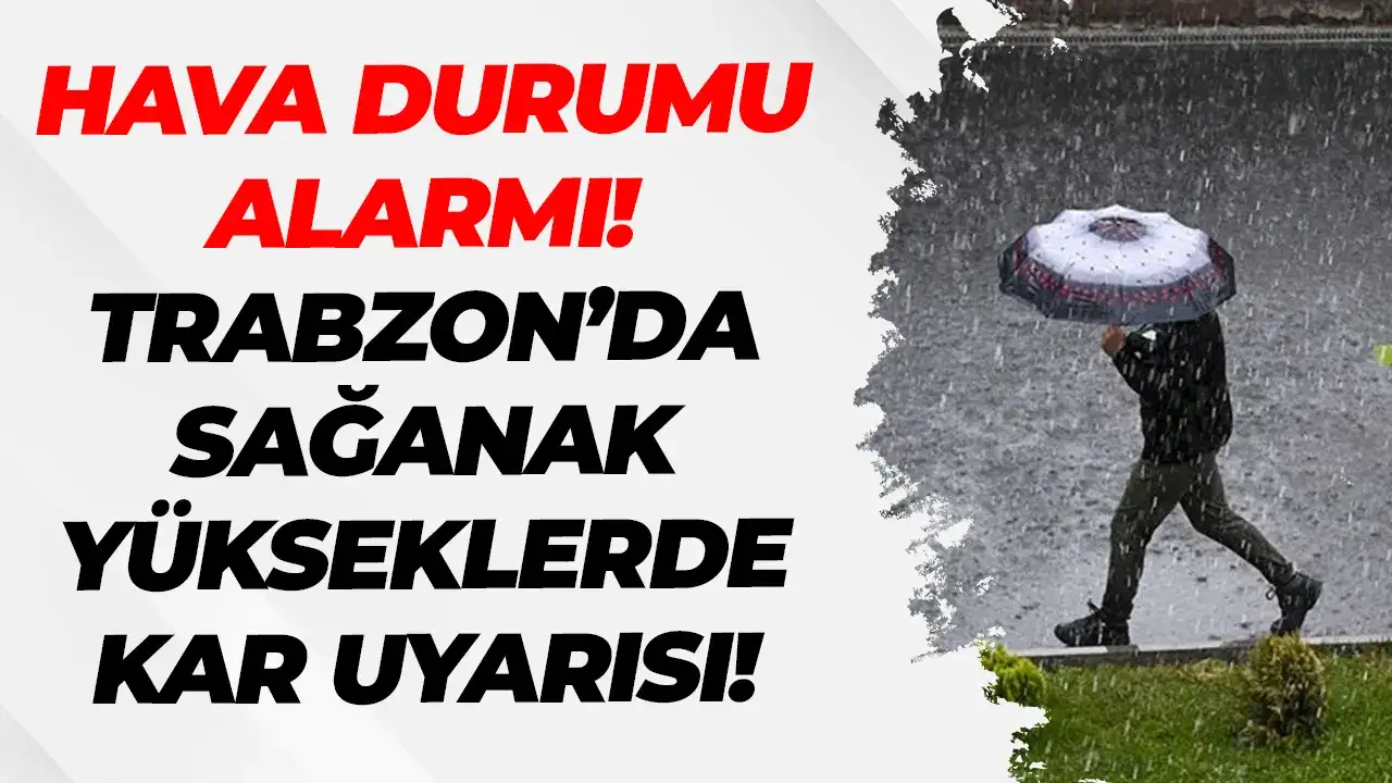 Flas Gelisme Bugun Trabzonda Hava Durumu Uyarisi Yagis ve