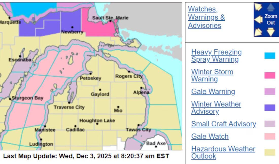 Michigan’ı Vuran Arctic Soğuk Hava Dalgası Kışın Gelişi: Tehlikeli Soğuklar