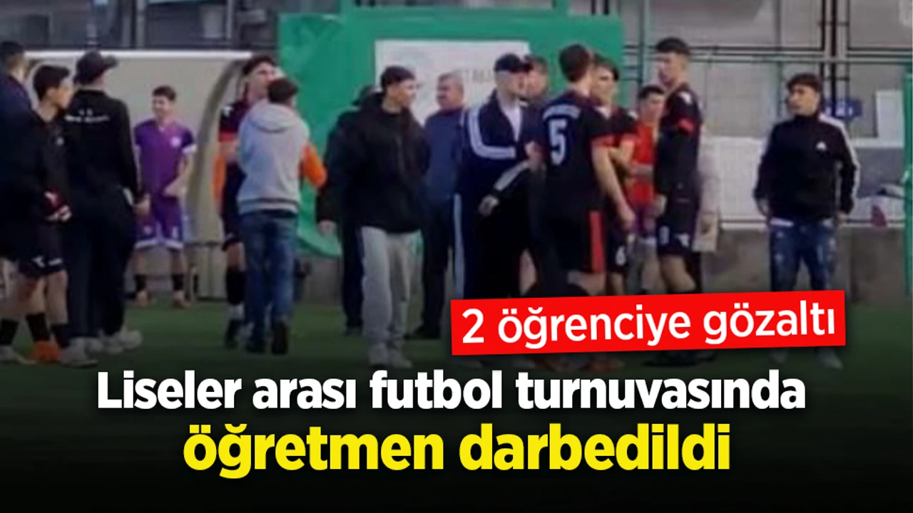 Futbol Macinda Ogretmene Saldiri Iki Ogrenci Gozu Altinda