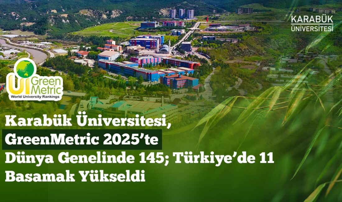 Karabük Üniversitesi, UI GreenMetric Sıralamasında Önemli Bir Başarı Elde Etti
