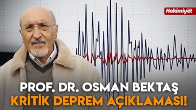Prof. Dr. Osman Bektaş’tan 4.2 Büyüklüğündeki Deprem Üzerine Açıklama Hatay’da
