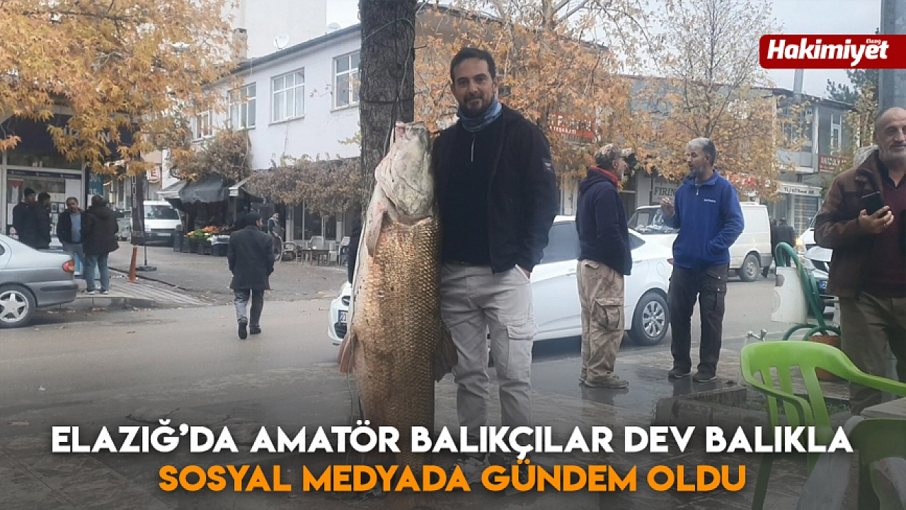 Son Dakika: Elazığ'da Amatör Balıkçılar Dev Balıkla Gündem Oldu! Son Dakika Elazigda Amator Balikcilar Dev Balikla Gundem Oldu